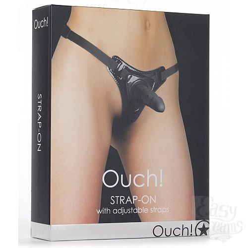 ���������� 2  ׸���� ������� Strap-On Black Ouch! - 11 ��.