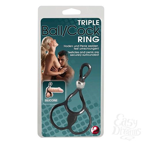 ���������� 5  ����� � ��������� ������� Triple Ball-und Cockring