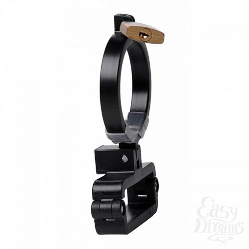  3    Oppressor Male Confinement Chastity Cage with Ball Clamp and Anal Hook