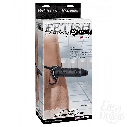 ���������� 3  ����� ������� ��� ������� Hollow Silicone Strap-On Silicone Strap-On - 27 ��.