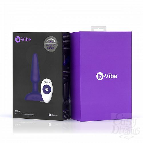 ���������� 5  �������� �������-������ � 3 �������� B-Vibe Trio Plug PURPLE
