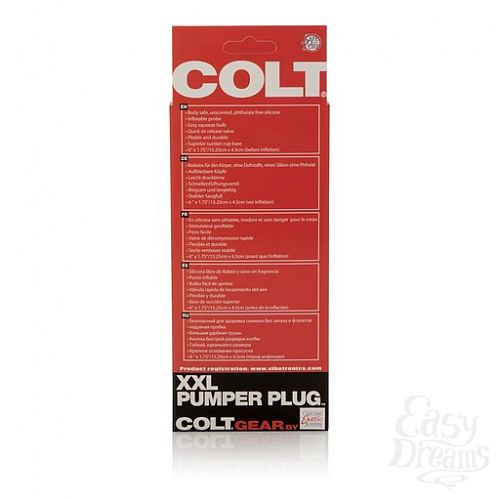 ���������� 4  �������� ����� �� ��������  COLT XXL PUMPER PLUG - BLACK
