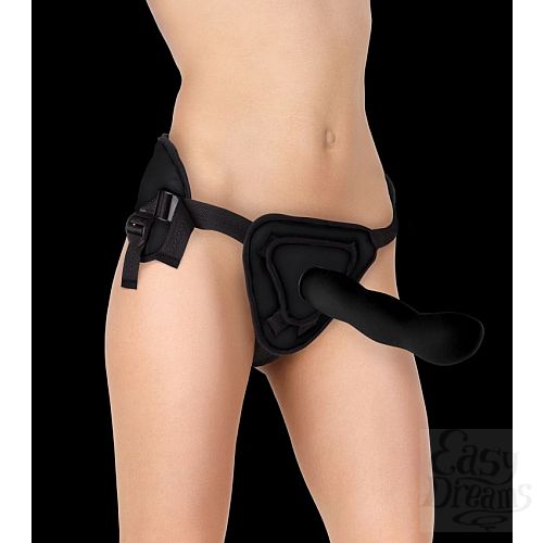 ���������� 5  ׸���� ������� Deluxe Silicone Strap On 10 Inch � ��������� �������� - 25,5 ��.