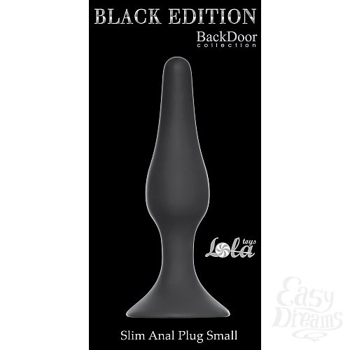  2    Slim Anal Plug Small Black 4207-01Lola