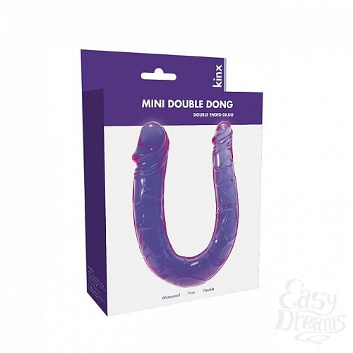 Фотография 2:  Фаллоимитатор с двумя головками Mini Double Dong Kinx, 30 см, Фиолетовый Фотография 2  Фаллоимитатор с двумя головками Mini Double Dong Kinx, 30 см, Фиолетовый