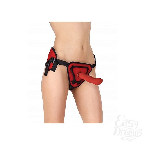 ���������� 3  ������� Deluxe Silicone Strap On OUCH!, 20,5 ��., ����������