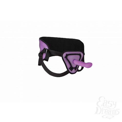 ���������� 4  ������� Deluxe Silicone Strap On OUCH!, 20,5 ��., ����������