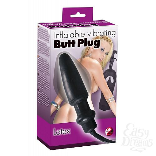 ���������� 2  �������� ����������� Inflatable Vibrating Butt Plug