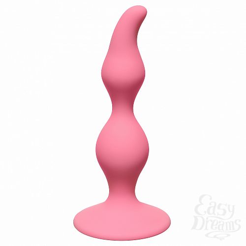 1:    Curved Anal Plug Pink 4105-01Lola
