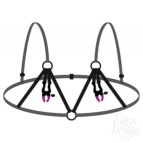 ���������� 2  ������������ ����������� � �������� �� ����� Bra with silicone nipple clamps