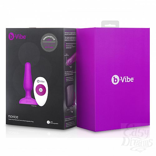  5   - B-Vibe Novice Plug FUCHSIA