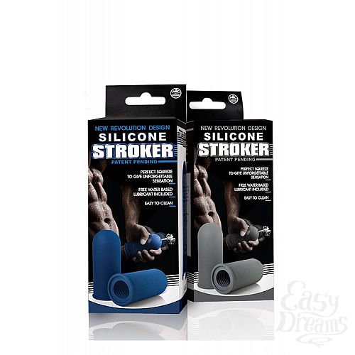 Фотография 2:  Серый мастурбатор с рёбрышками внутри SILICONE MASTURBATOR GREY Фотография 2  Серый мастурбатор с рёбрышками внутри SILICONE MASTURBATOR GREY