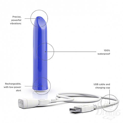 Фотография 2  Вибромассажер We-Vibe Tango Bullet, 9 см, Голубой