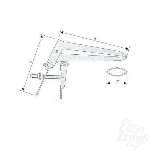 Фотография 2:  Металлический расширитель вагины (спекулум), Размер L Фотография 2  Металлический расширитель вагины (спекулум), Размер L