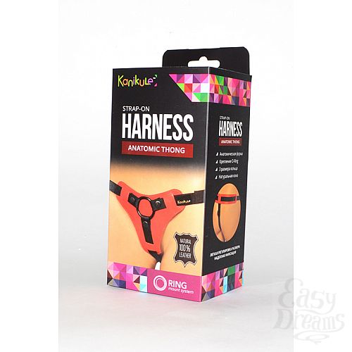  1:   Kanikule Leather Strap-on Harness  Anatomic Thong 