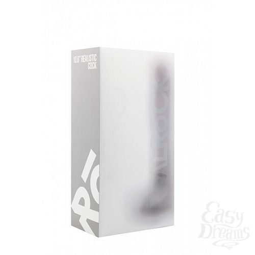 ���������� 2  ���������� ������������� Realistic Cock 10  With Scrotum - 27 ��.