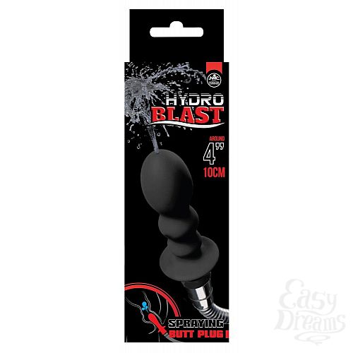 ���������� 2  ׸���� ������� ��� ���� HYDROBLAST 4INCH BUTTPLUG SHAPE DOUCHE ��� �������� ����������