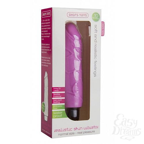 ���������� 2  ������� �������� Realistic Skin Vibrator Regular - 18,3 ��.