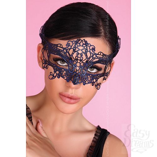 Фотография 1:  Синяя ажурная маска Mask Blue Фотография 1:  Синяя ажурная маска Mask Blue
