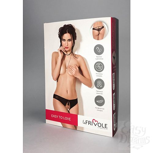 Фотография 3  Трусики из мягкой сетки с доступом и манящей кисточкой Easy to love 04320M/L