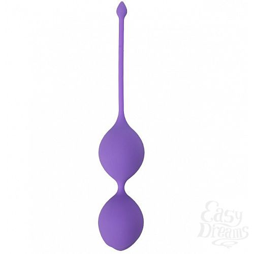 Фотография 1:  Фиолетовые вагинальные шарики SEE YOU IN BLOOM DUO BALLS 29MM