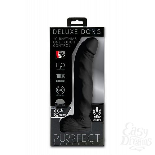���������� 2  ׸���� ��������-��������� � ��������� PURRFECT SILICONE DELUXE ONE TOUCH 8INCH - 20 ��.