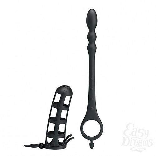 Фотография 6  Насадка на пенис со съемным анальным стимулятором Hercules intence anal stimulation
