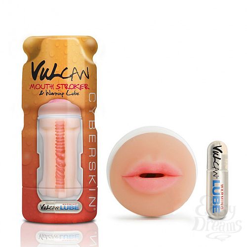 ���������� 1:  �����������-����� Cyberskin Vulcan Mouth Stroker with Warming Lube