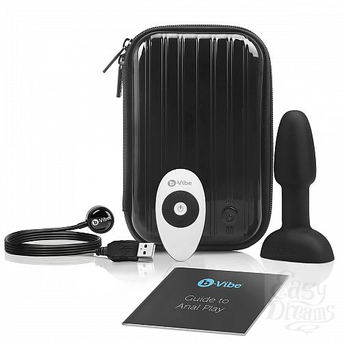Фотография 1:  Чёрная анальная пробка с римминг-эффектом RIMMING PETITE - 12,4 см.