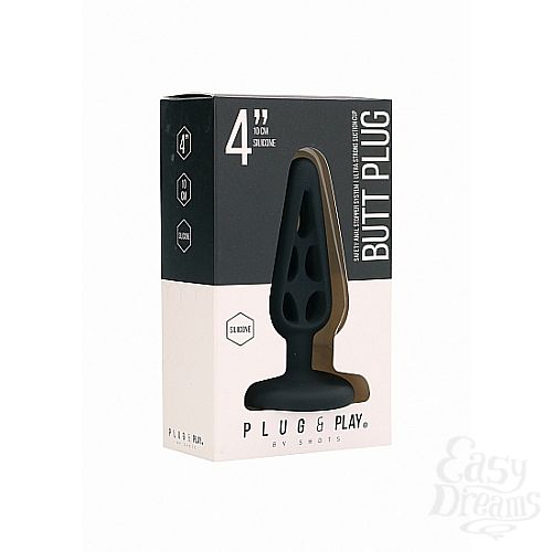  2    4 Inch Hollow 1 Black SH-PLU007BLK