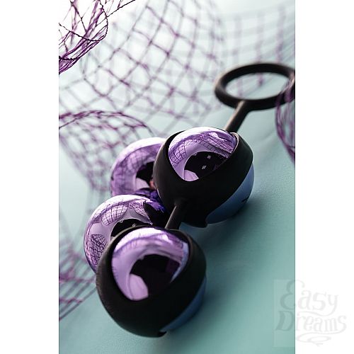 Фотография 10  Фиолетово-чёрный набор вагинальных шариков TOYFA A-toys