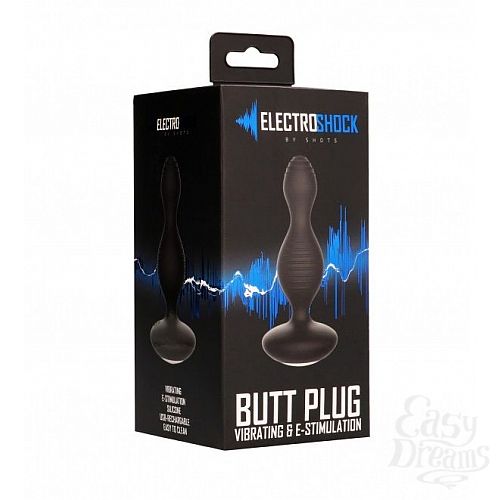  3  ׸     E-Stimulation Vibrating Buttplug - 14 .
