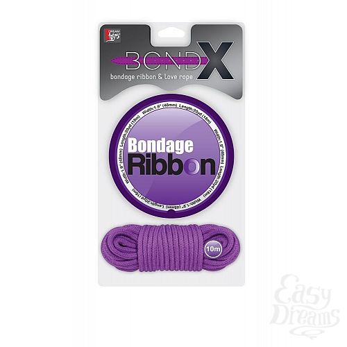���������� 2  �������� ��� ���������� BONDX BONDAGE RIBBON   LOVE ROPE PURPLE