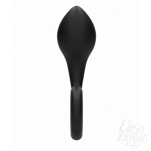 Фотография 2  Анальный стимулятор No.63 Dildo With Metal Ring - 13,5 см.