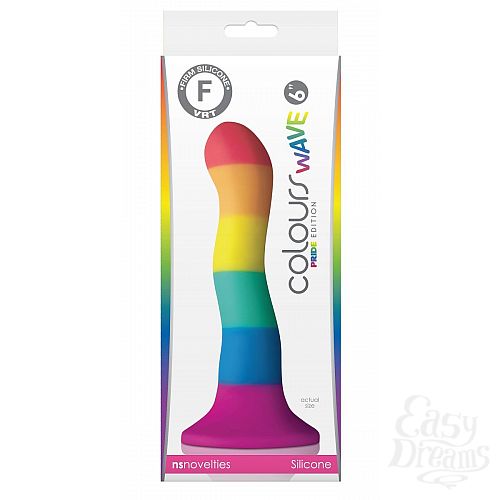 ���������� 2  �������� ��������� ������������� Colours Pride Edition 6  Wave Dildo - 19 ��.