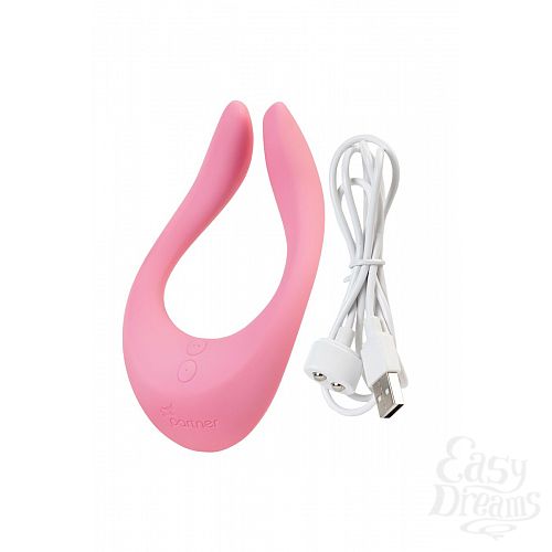 Фотография 5  Розовый многофункциональный стимулятор для пар Satisfyer Partner Multifun 2