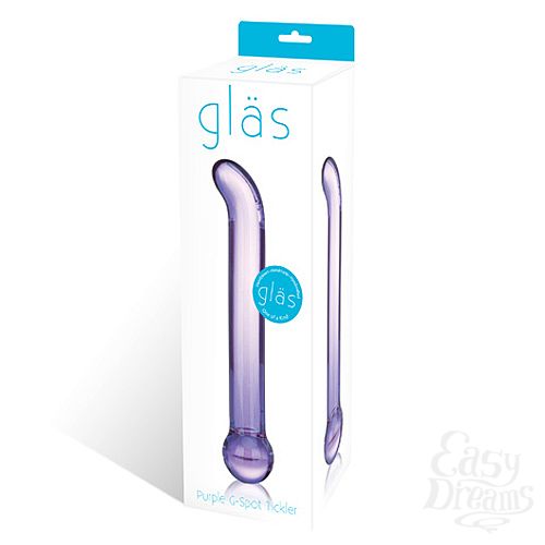 Фотография 3:  Фиолетовый G-стимулятор PURPLE G-SPOT TICKLER GLAS-51 Фотография 3  Фиолетовый G-стимулятор PURPLE G-SPOT TICKLER GLAS-51