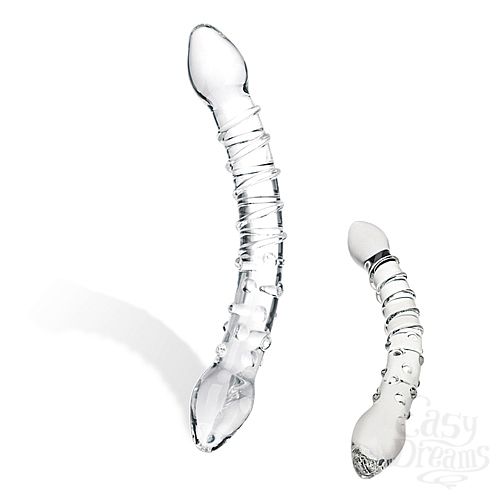 Фотография 2:  Двойной фаллос DOUBLE TROUBLE GLAS-16 Фотография 2  Двойной фаллос DOUBLE TROUBLE GLAS-16