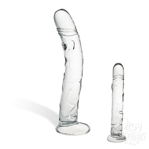 Фотография 2:  Фаллоимитатор из стекла X-CURVE RIBBED GLAS-96 Фотография 2  Фаллоимитатор из стекла X-CURVE RIBBED GLAS-96