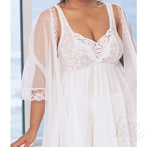 Фотография 2:  Романтическое платье беби-долл с шифоновым пеньюаром Фотография 2  Романтическое платье беби-долл с шифоновым пеньюаром