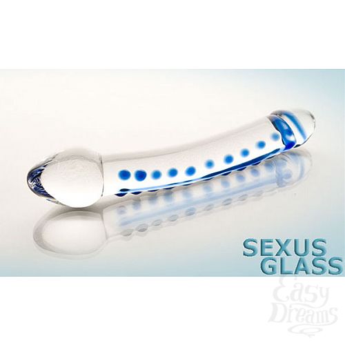 Фотография 1:  Двойной прозрачный фаллос из стекла (Sexus-glass 912049) Фотография 1:  Двойной прозрачный фаллос из стекла (Sexus-glass 912049)