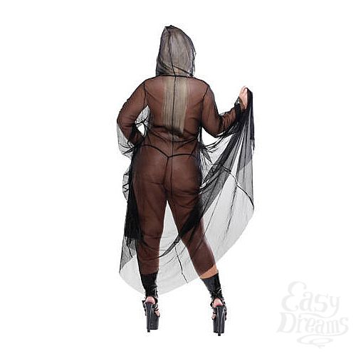 Фотография 3:  Пеньюар с капюшоном The Reaper со стрингами, черный, Queen Size Фотография 3  Пеньюар с капюшоном The Reaper со стрингами, черный, Queen Size