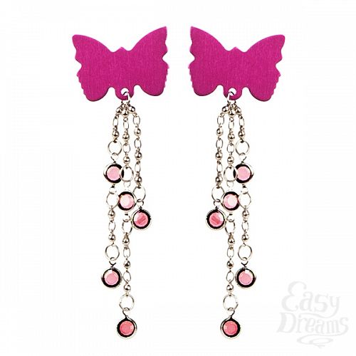 ���������� 2  ��������� ��� ����� Body Charms Pink Butterfly 2613-50CDSE
