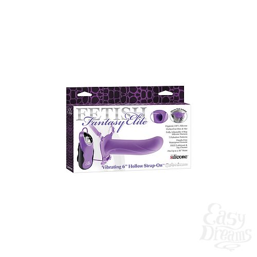 3   Fetish Fantasy Elite 6 Hollow Strap-On Purple 452712PD