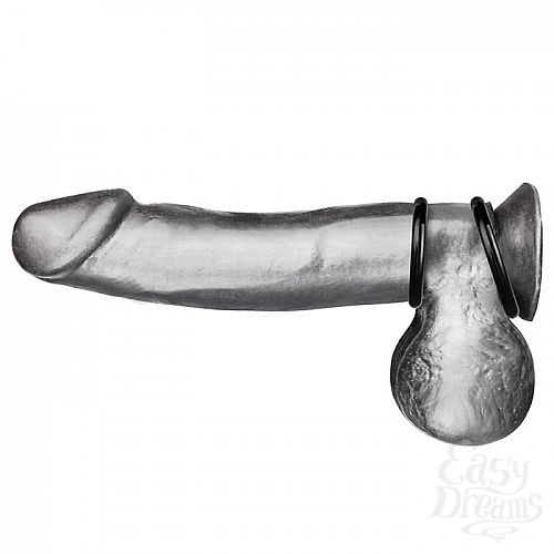 ���������� 3  ����� �� ���� ������ ����������� ����� ������� �������� SILICONE COCK RING SET BLM4005-BLK