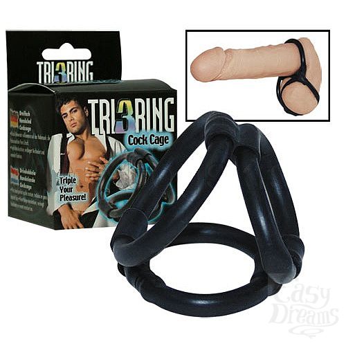 ���������� 3  ����������� ������ Tri Ring Cock Cage