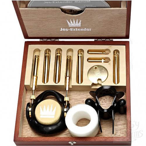 Фотография 1:  Аппарат для увеличения члена Jes Extender Penis Enlarger - Gold Фотография 1:  Аппарат для увеличения члена Jes Extender Penis Enlarger - Gold
