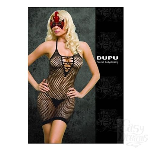 Фотография 1:  Платье сетка со шнуровкой черное One Size 02564OS Фотография 1:  Платье сетка со шнуровкой черное One Size 02564OS