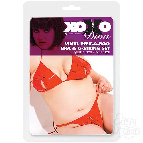 Фотография 1:  Красные лиф и трусики из винила DIVA 12-7017XOD Фотография 1:  Красные лиф и трусики из винила DIVA 12-7017XOD