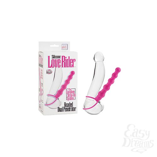  1:     Silicone Love Rider Beaded Dual Penetrator 